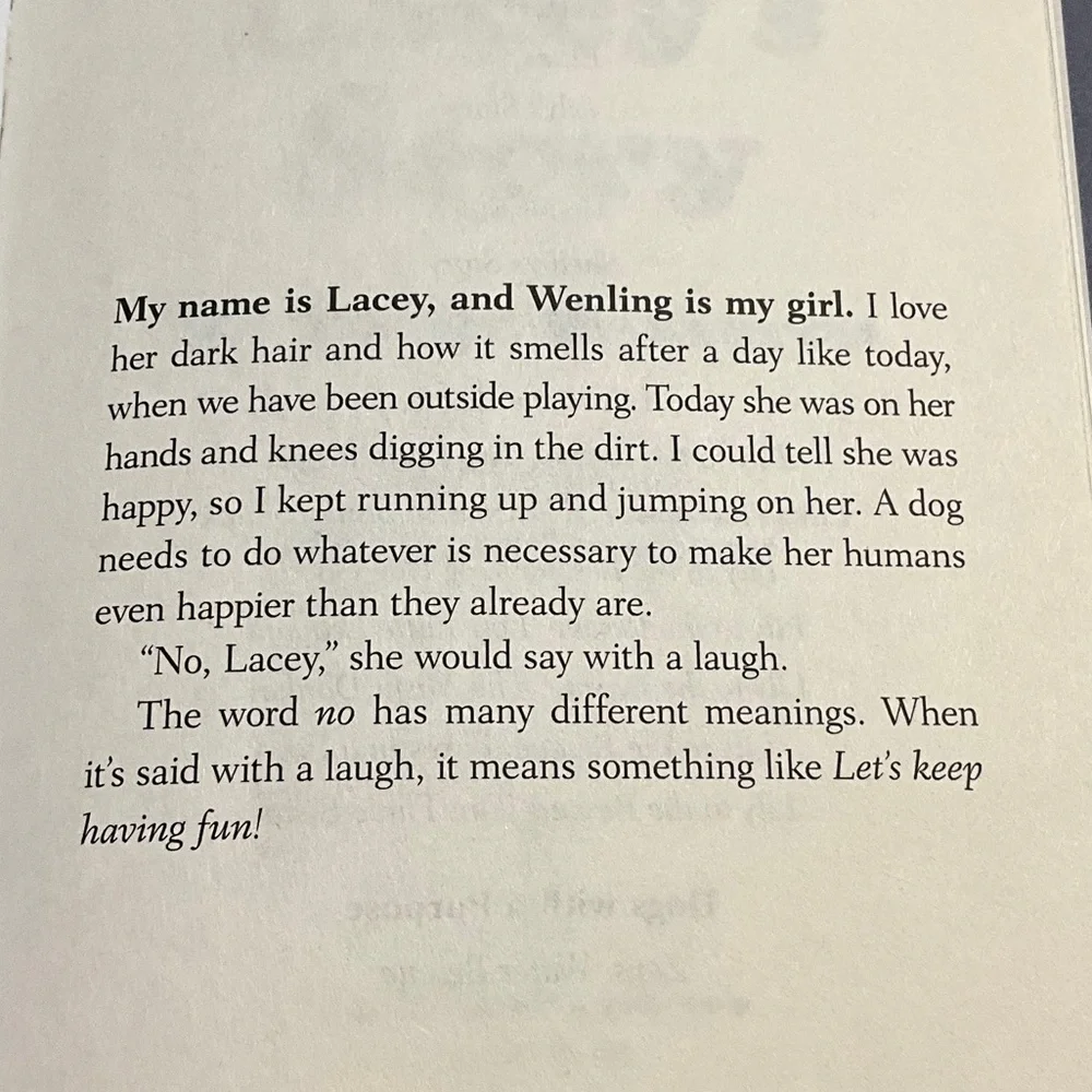 Lacey's Story: A Puppy Tale by w. Bruce Cameron. with 2 3D printed bookmarks!